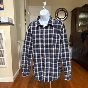 American Eagle prep fit plaid shirt .